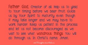 Prayer & Devotional on bearing fruit through Christ