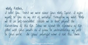 Holy Spirit prayer and Devotional