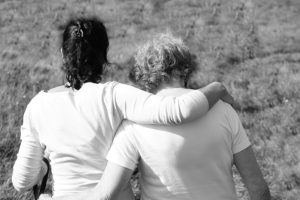 Mother Daughter Caring Support