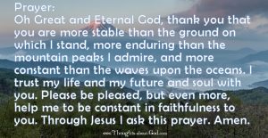 Prayer- In God I Trust