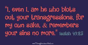 Isaiah 43:25