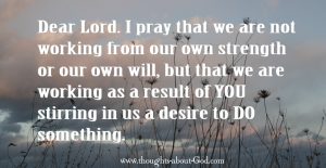 Prayer of response to God