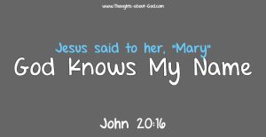 God Knows My Name