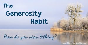 The generosity habit - Marvin Kehler