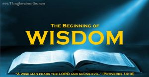 The beginning of wisdom