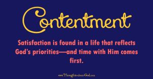 contentment and satisfaction