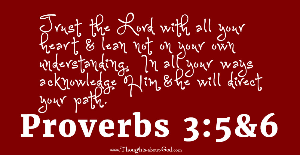 devotional on proverb 3:5