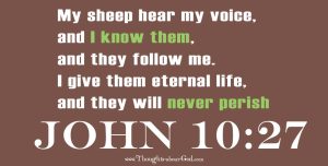 #DailyDevotional Daily on John 10:27 about Our Identity in Christ