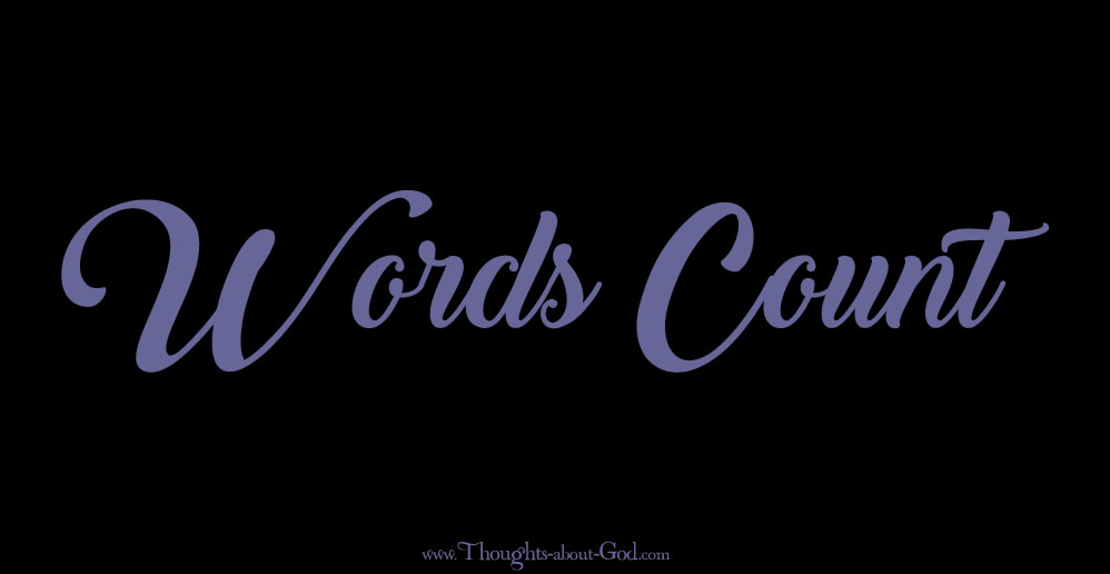 Words Count - devotional