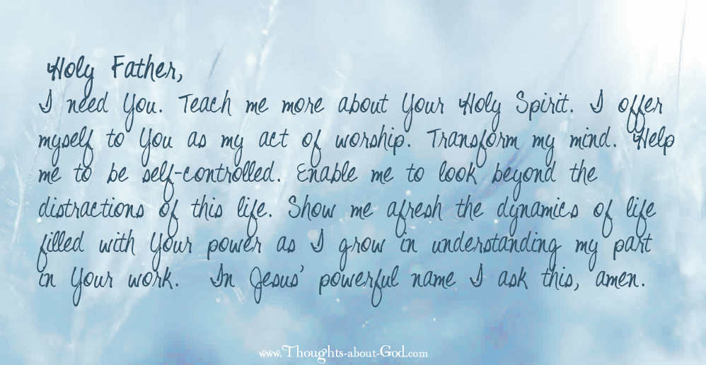 Holy Spirit prayer and Devotional