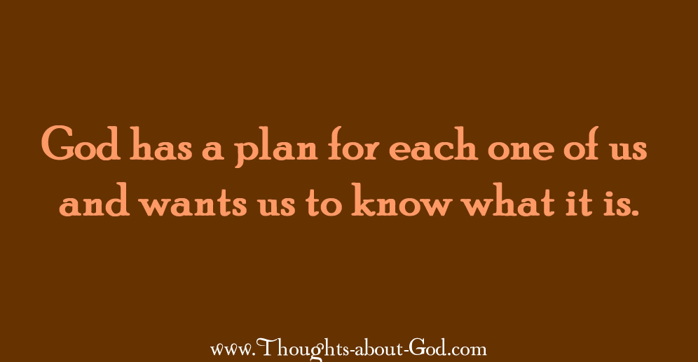 God has a plan