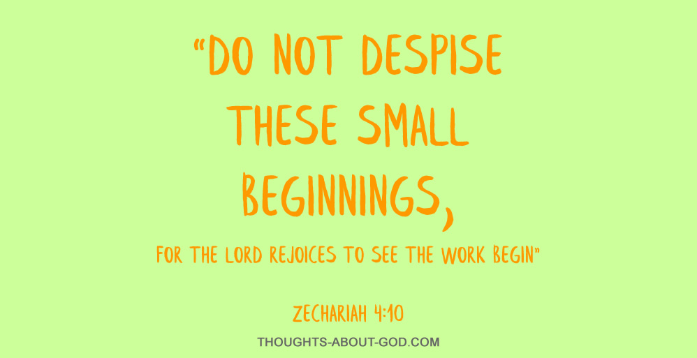 God does Big Things with Small Deeds