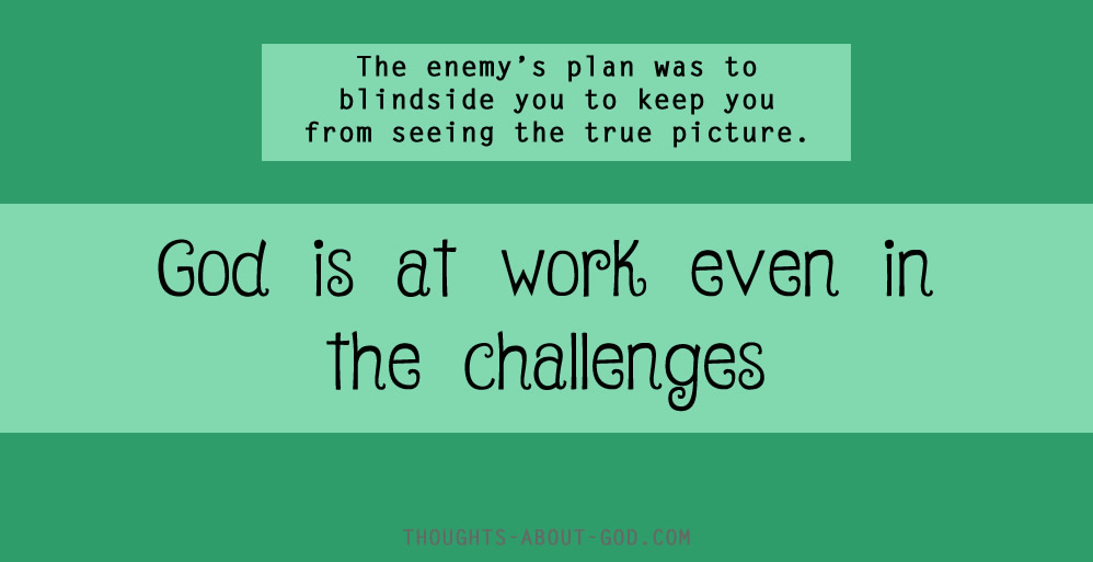 It’s Working for Your Good
