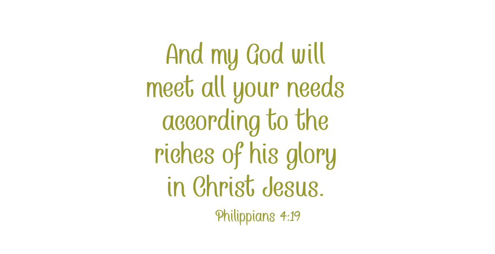 God Knows Our Needs