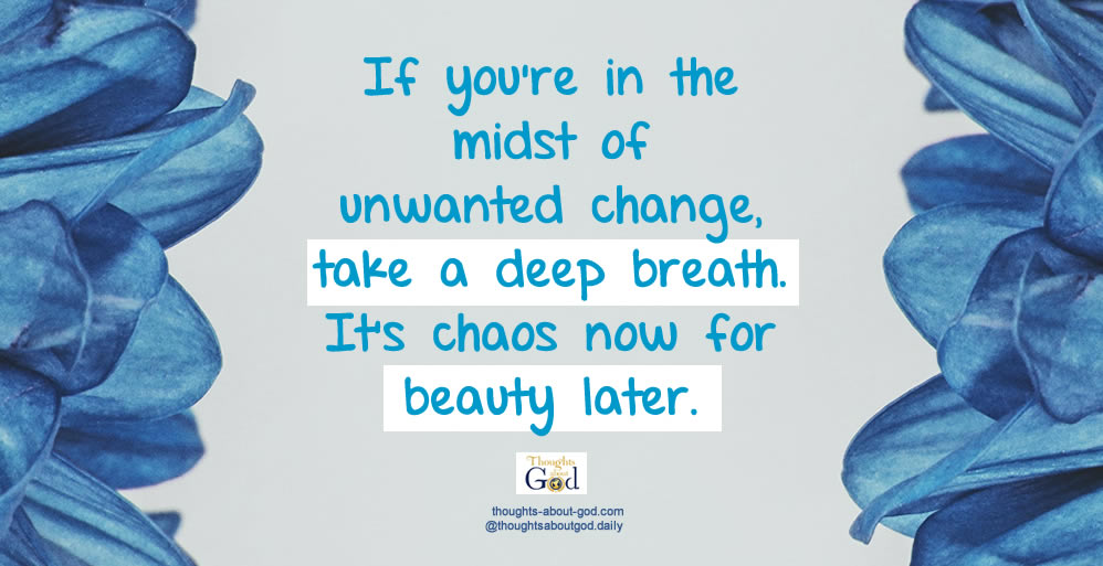 Chaos Now For Beauty Later