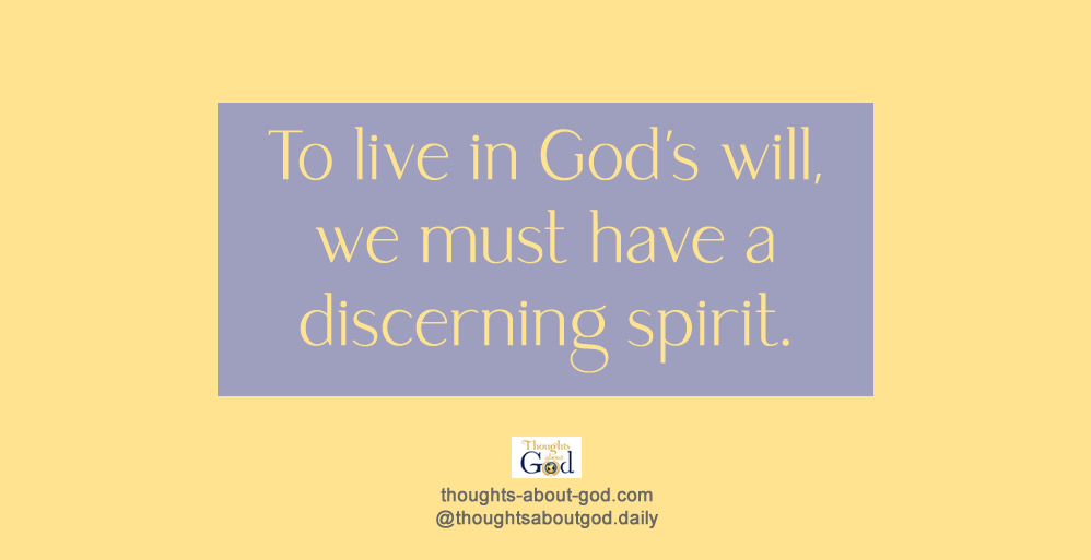 A Need for Spiritual Discernment