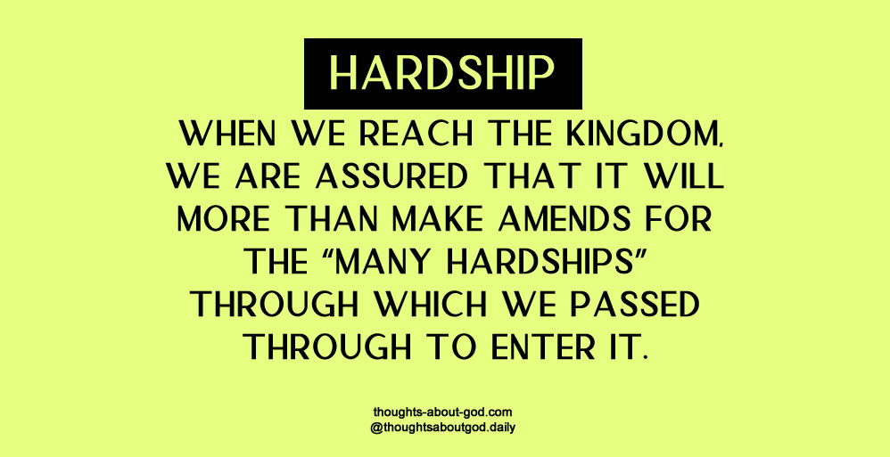 Many Hardships