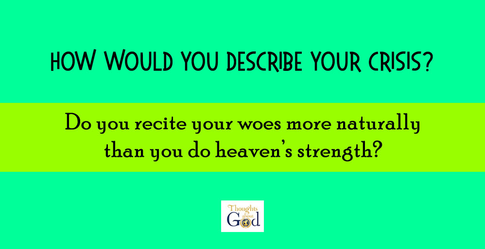 Find God in Your Crisis