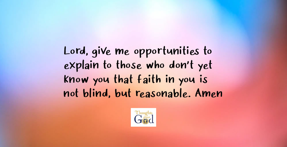 Not Blind, But Reasonable