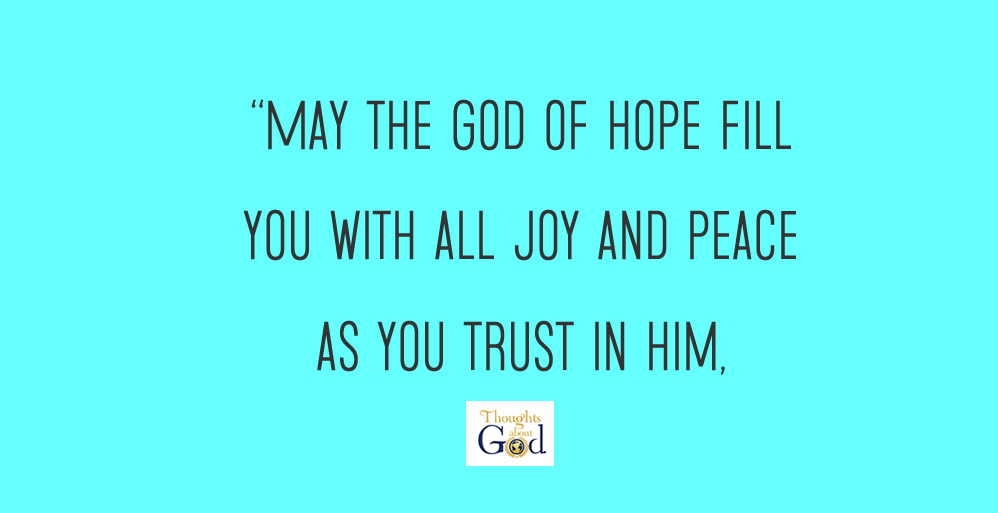 Filled with Joy and Peace
