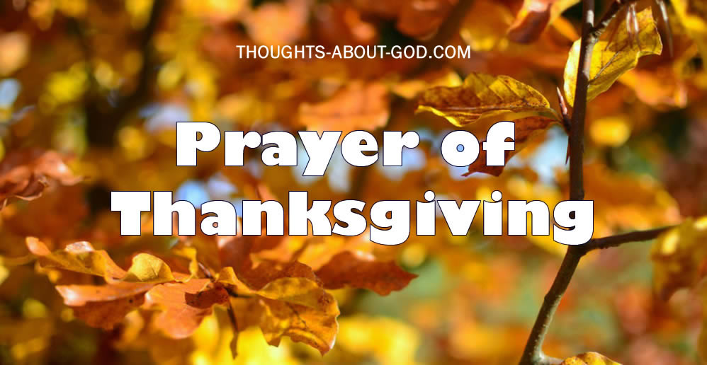 Prayer of Thanksgiving