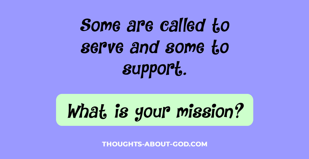 Serving and Supporting