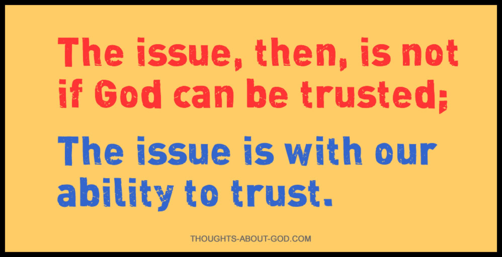 Our Inability to Trust God