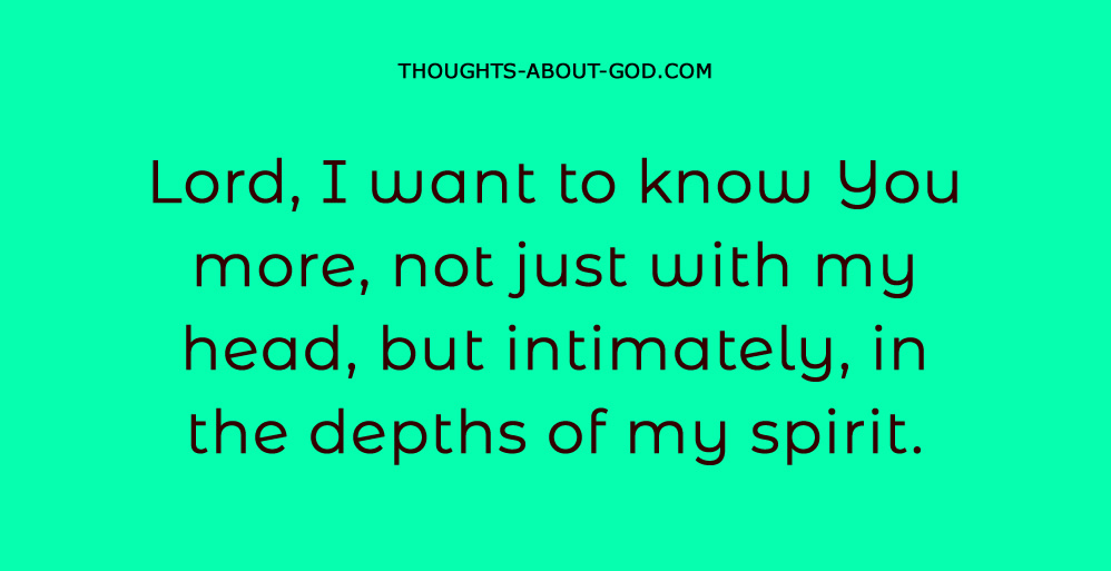 A Prayer of Intimacy