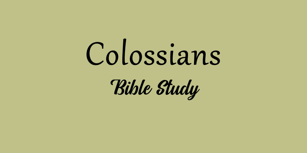 Colossians Bible Study Index Page
