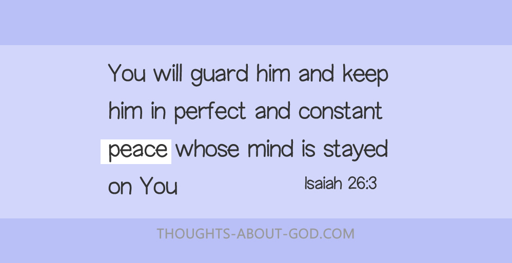 Peace is Yours…