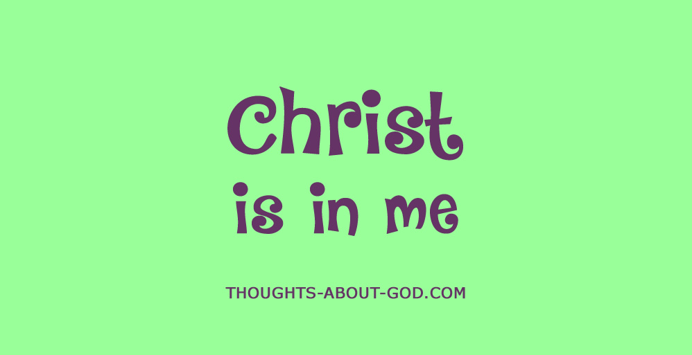 Christ in Me