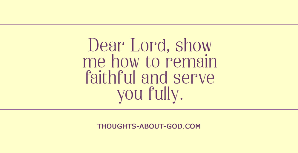 Serving Faithfully and Fully