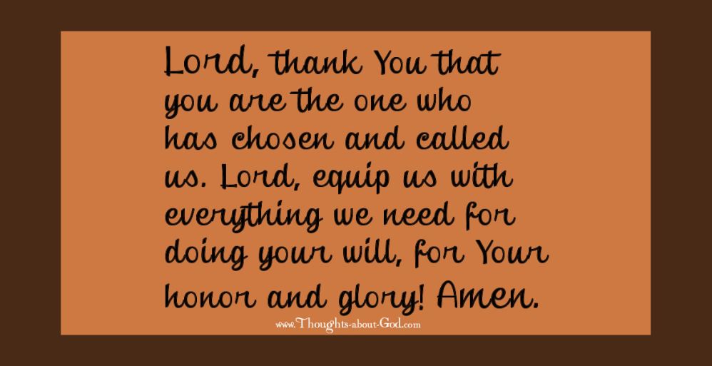 He Equips the Called