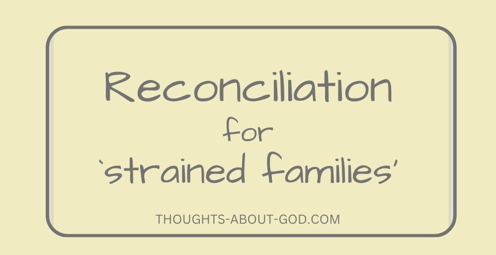 Be a Minister of Reconciliation