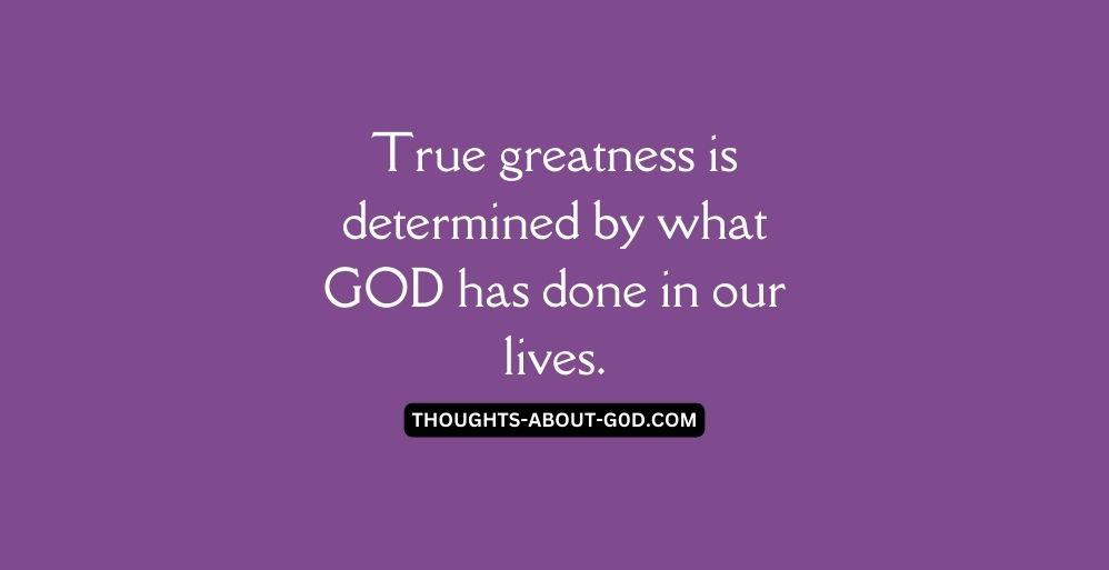 What is Greatness?