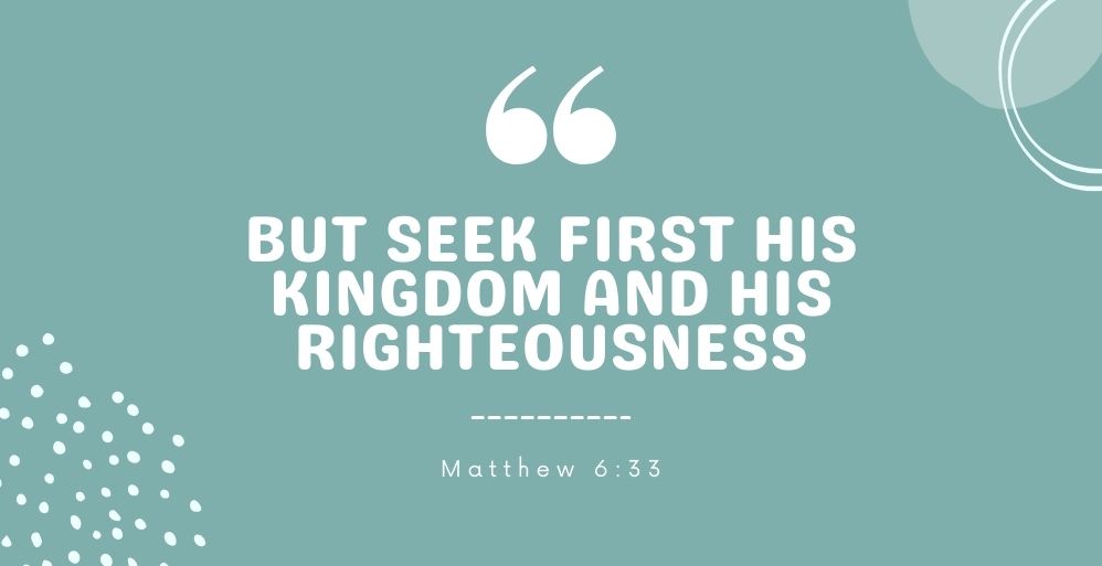 Seek Ye First