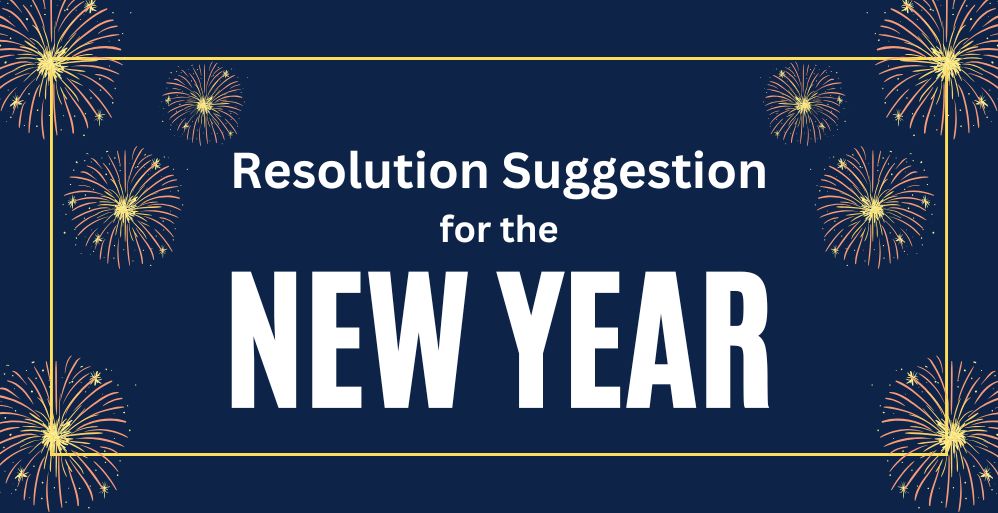 A New Year’s Resolution