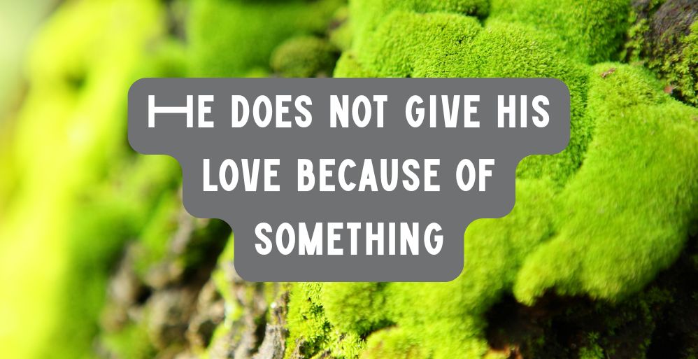 Love Needs no Because
