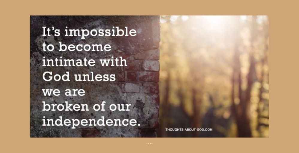 Brokenness as a Good Thing