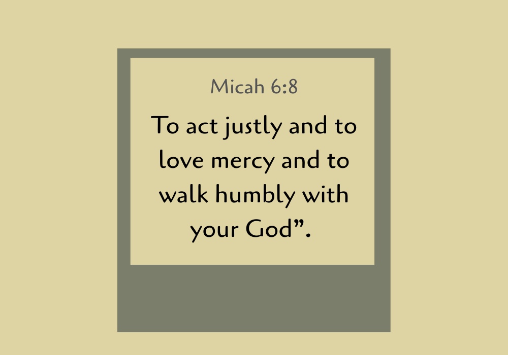 Justice, Mercy and Grace