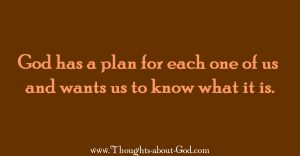 God has a plan